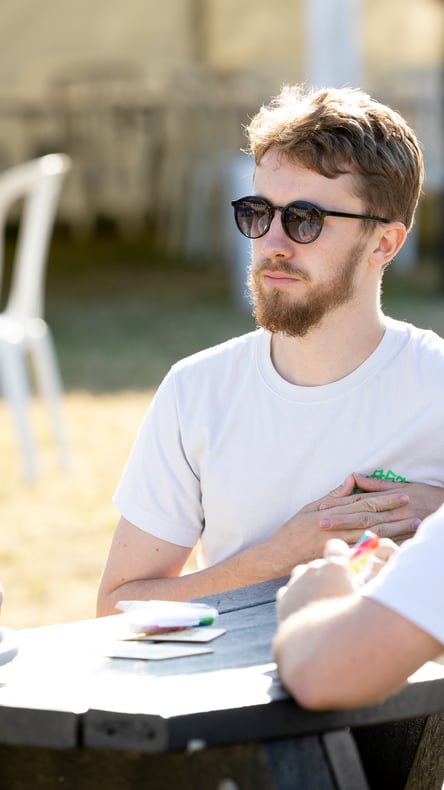 Foundation - a Group of Alumni During a Discussion