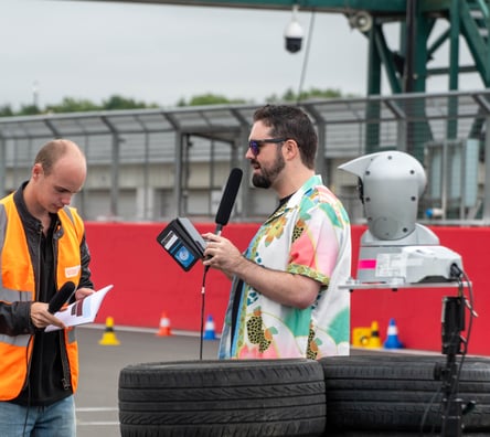 Foundation - James Montgomery Commentating on a Motorsport Race
