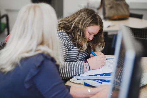 6th-Form - Support - Girl Receiving Learning Support